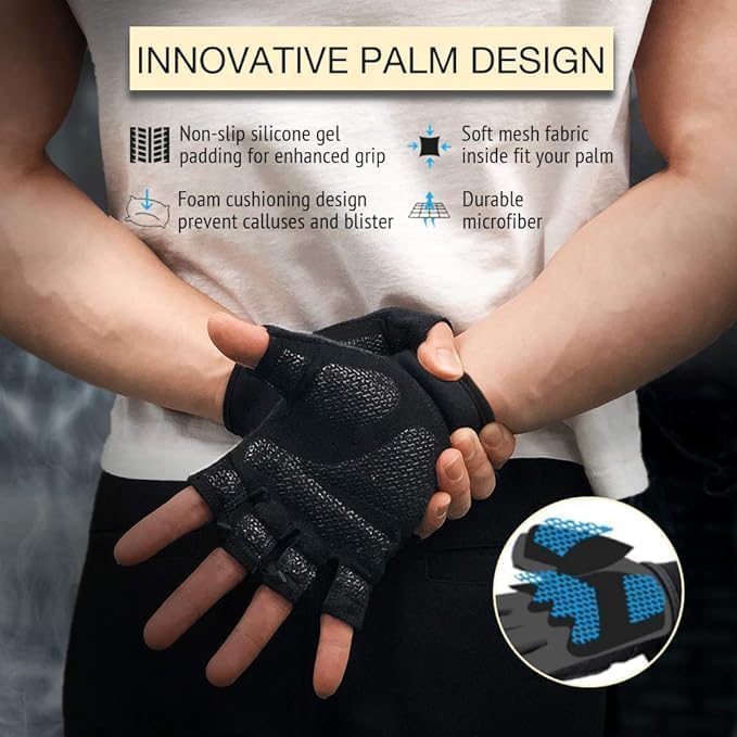 ATERCEL Weightlifting Gloves, Gym Gloves for Crossfit, Training