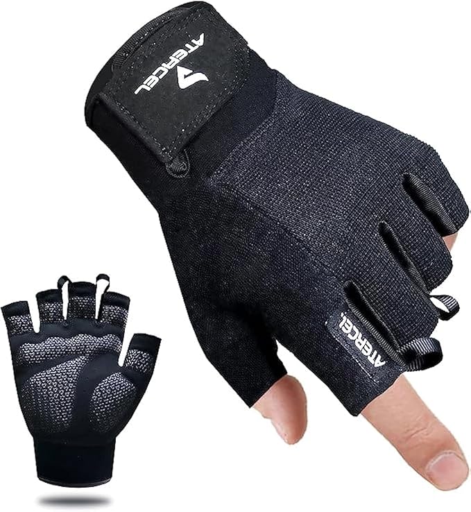 ATERCEL Weightlifting Gloves, Gym Gloves for Crossfit, Training