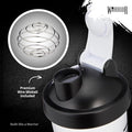 Warrior Protein Shaker Bottle, 600ml with Wire Mixball Blender